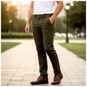 The Perfect Jeans • NYC Slim-Fit Denkhaki™ Jeans/Khakis. Olive. 34/30. NWT
